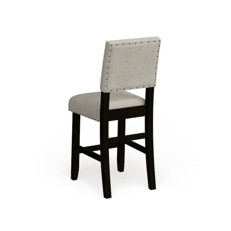 Tays Rustic Fabric Counter Height Chairs (Set of 2) by Furniture of America