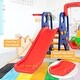 preview thumbnail 17 of 18, Goplus 3 in 1 Junior Children Climber Slide Swing Seat Basketball Hoop