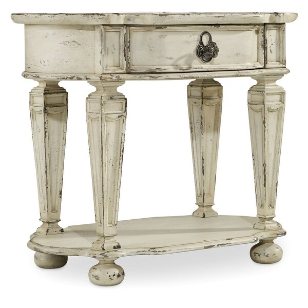 Hooker Furniture 5403-90116 36" Wide 1 Drawer Hardwood Nightstand from the Sanctuary Collection - Vintage Chalk White