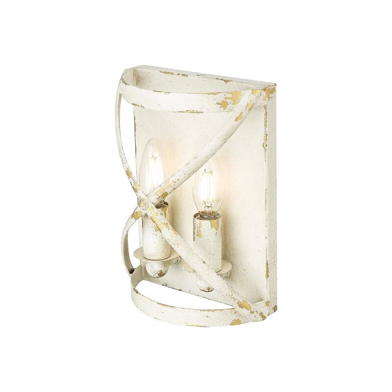 Golden Lighting 0890-WSC Alcott 10" Tall Bathroom Sconce