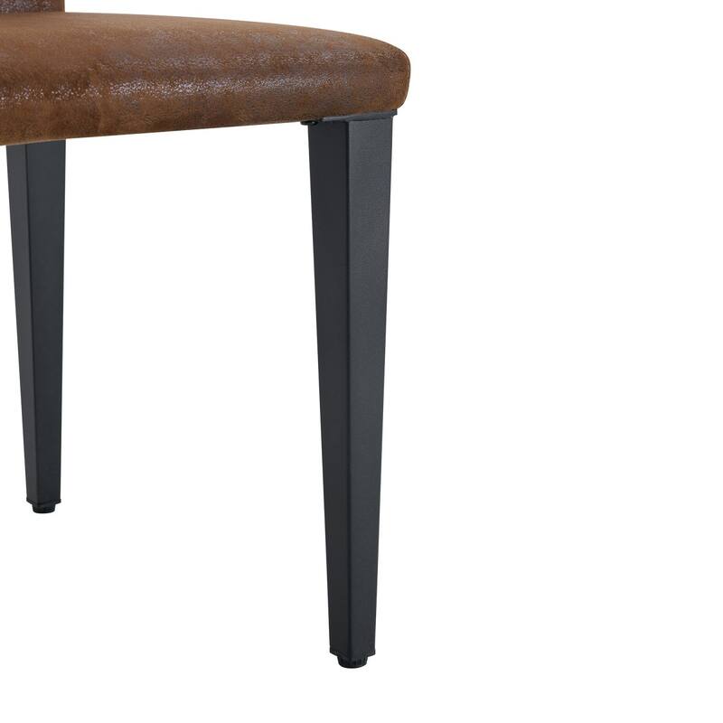 16" Modern Upholstered Dining Chair with Metal Legs, Set of 4