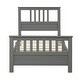 preview thumbnail 7 of 14, Twin Wood Platform Kids Bed with 42" Headboard & 26.3" Footboard, 10-Strong Slats, No Box Spring Needed, Easy Assembly, Grey