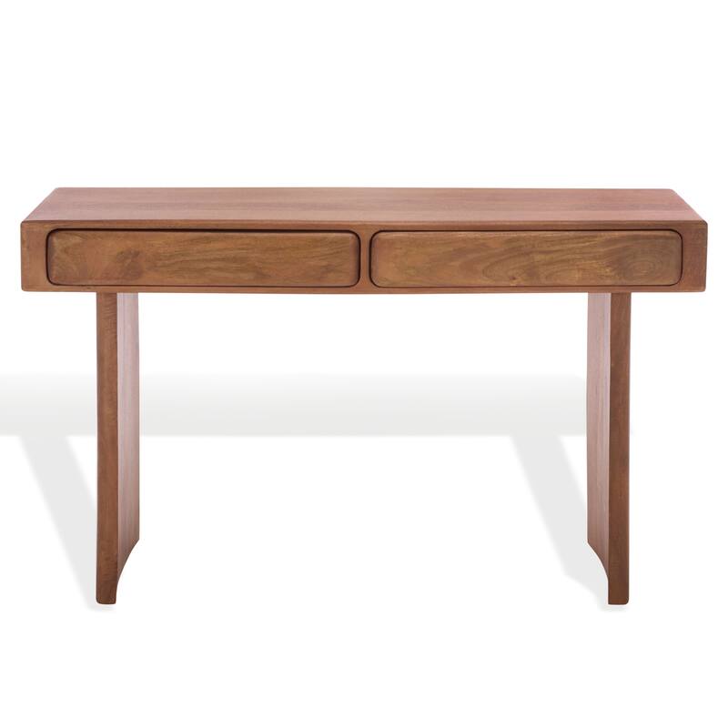 SAFAVIEH Couture Finley 2-Drawer Wood Desk - Brown