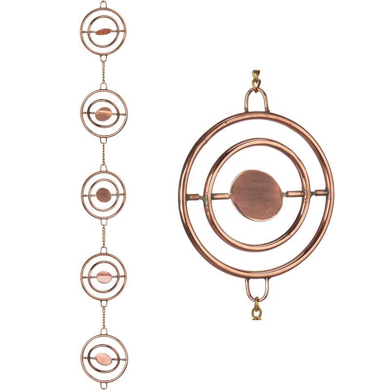 Stellar Pure Copper 8.5 ft. Rain Chain by Good Directions