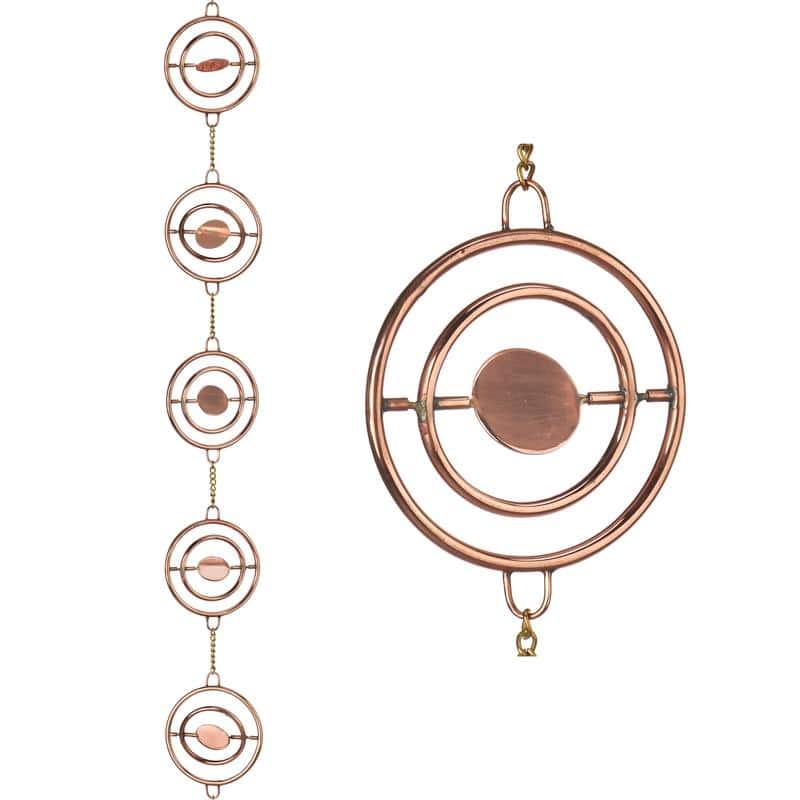 Stellar Pure Copper 8.5 ft. Rain Chain by Good Directions