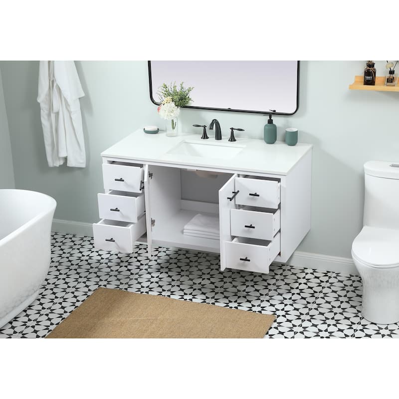 Fern 36 - 48 Inch Single Bathroom Vanity