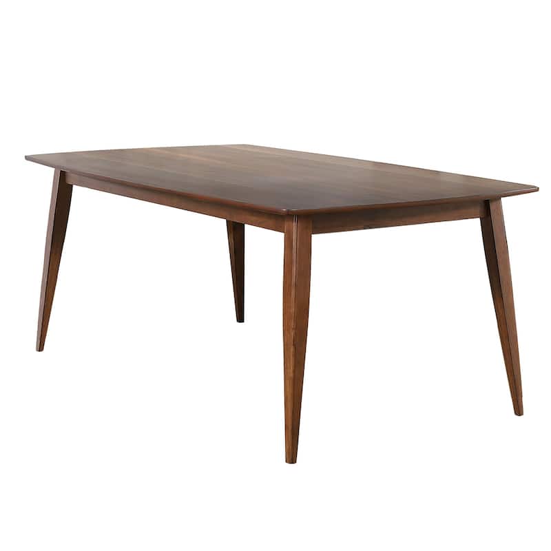 Rectangular Dining Table - 78" Wood Table Seats 6 - Modern Scandinavian Style - 42