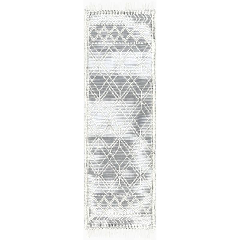 Livabliss Casa DeCampo Farmhouse Diamond Area Rug