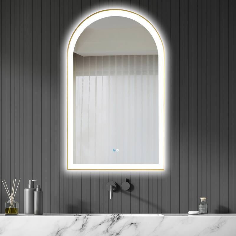 Estartit Oval Framed LED Wall Mount Bathroom Vanity Mirror