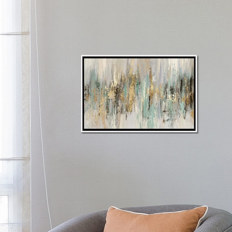 iCanvas "Dripping Gold I" by Tom Reeves Framed Canvas Print