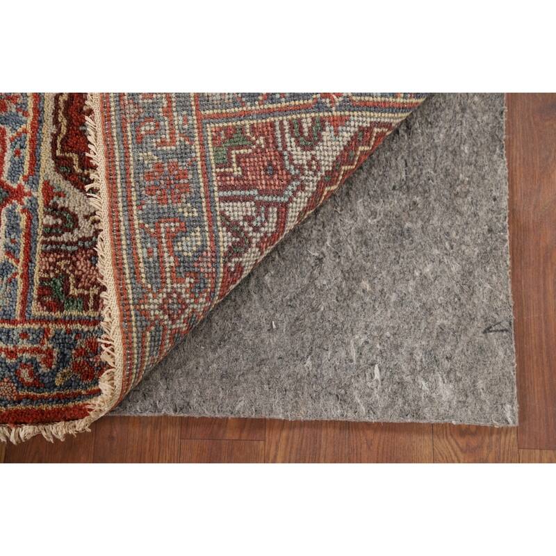 Geometric Heriz Serapi Oriental Accent Rug Hand-Knotted Wool Carpet - 2'0" x 3'0"