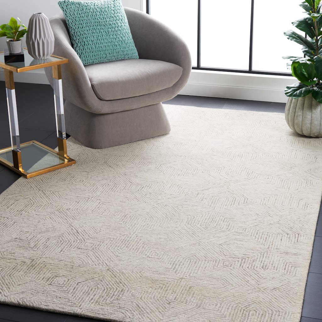 SAFAVIEH Handmade Abstract Auli Modern Wool Rug