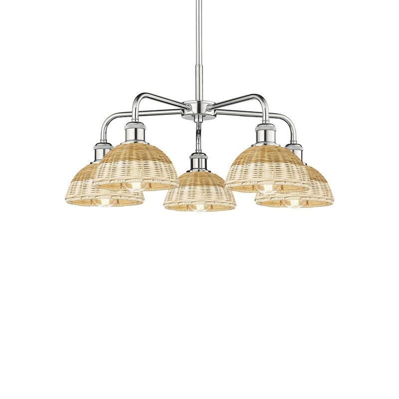 Innovations Lighting 516-5CR-13-26 Bristol Natural II Chandelier - Polished Chrome / Natural