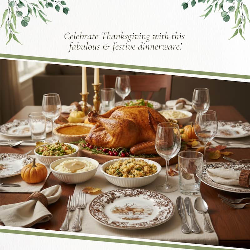 Spode Woodland Assorted Animals Salad Plate