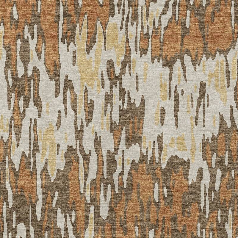 HomeRoots Striped Transitional Rectangle Outdoor Rug