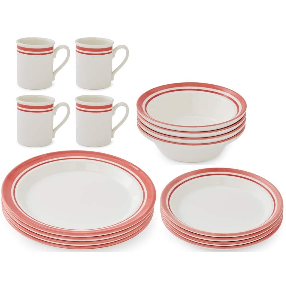 Portmeirion Potters 16 Piece Stripe Dinnerware Set