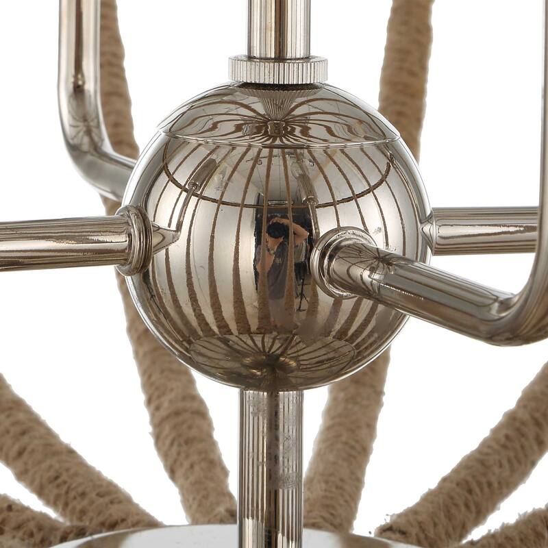 Uttermost Lovelock 4 Light Rope Empire Chandelier - 27.5"W x 27.5"D x 24.25"H