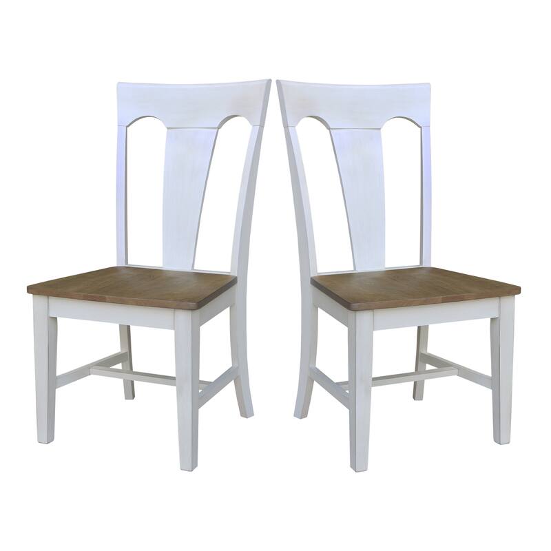 Elle Solid Wood Dining Chairs, Set of 2