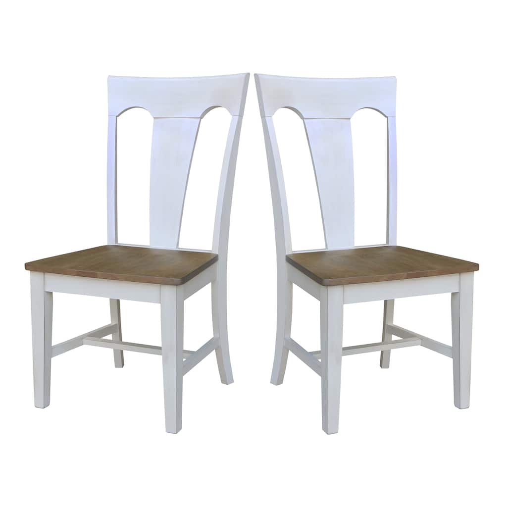Elle Solid Wood Dining Chairs, Set of 2