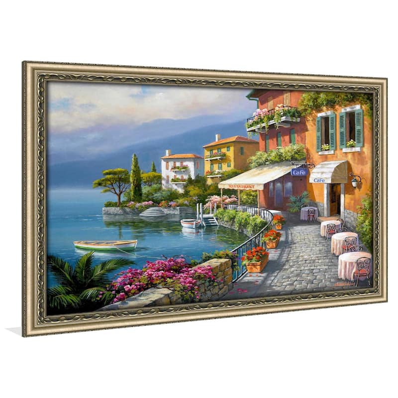 "Seaside Bistro Café" by Sung Kim Print on Acrylic