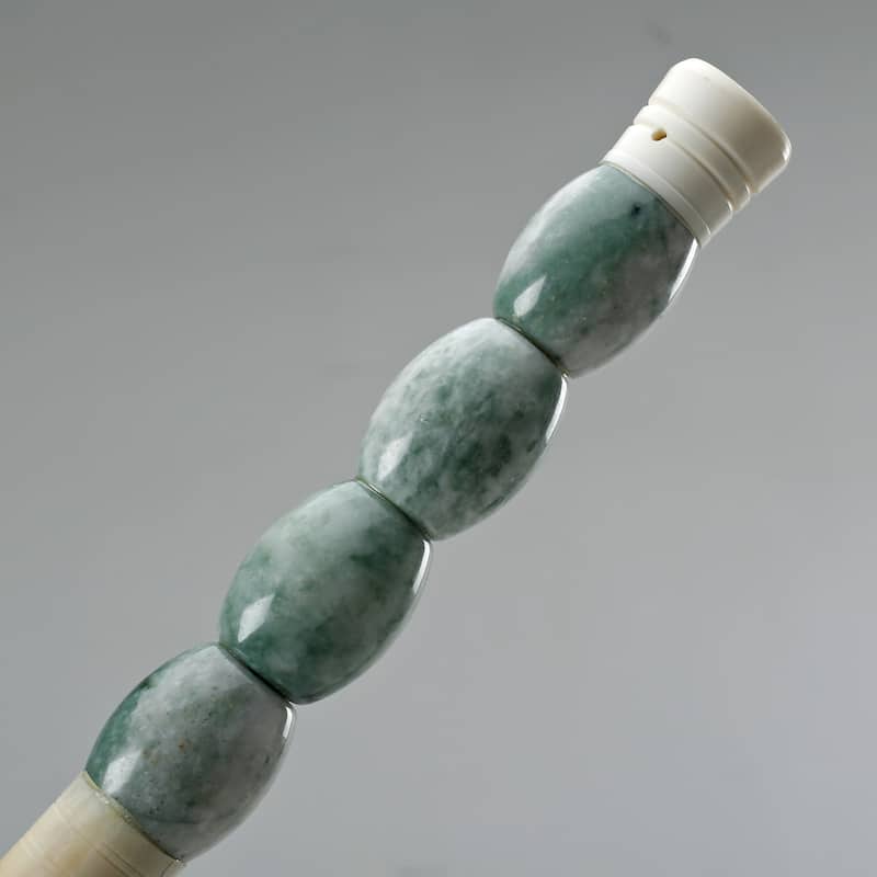 Artissance Approx. 14" White Ring Jade Calligraphy Brush