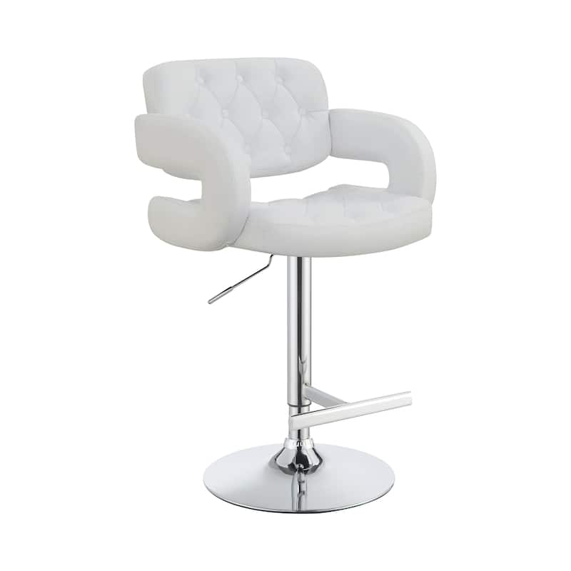 Modern Style Adjustable Height Bar Stool - 38 H x 24.5 W x 24 L Inches