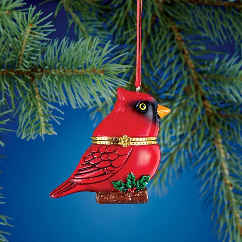 Hand Painted Trinket Ornaments for Small Gifts - One Size - Red