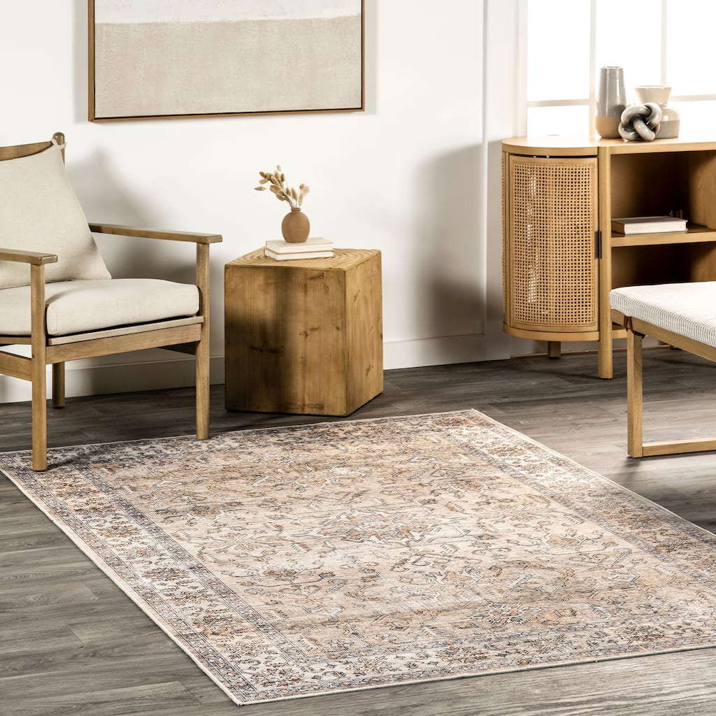 Nuloom Britt Persian SplashGuard Machine Washable Area Rug
