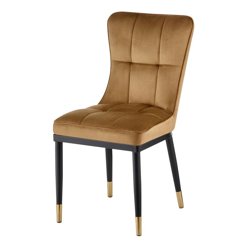Modern Velvet Upholstered Dining Chairs, Set of 2/4 - 35.8"H x 18.9"W x 23.2"D