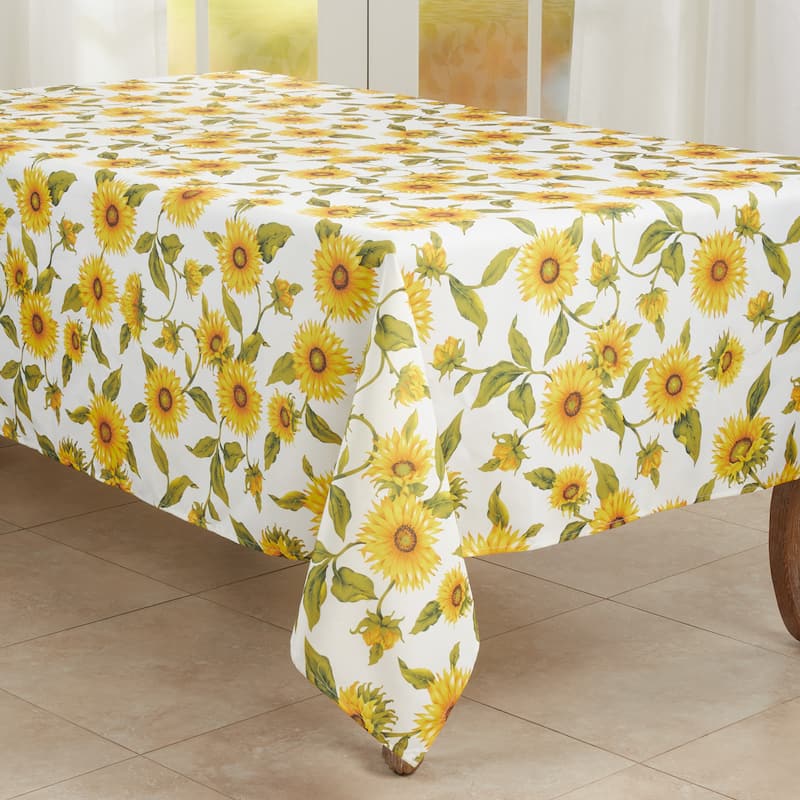 Sunflower Design Tablecloth