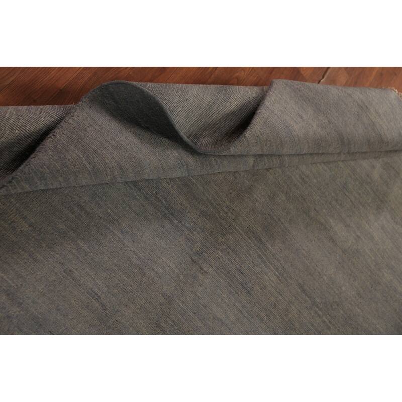 Modern Gray Gabbeh Oriental Area Rug Handmade Wool Carpet - 5'4" x 7'8"