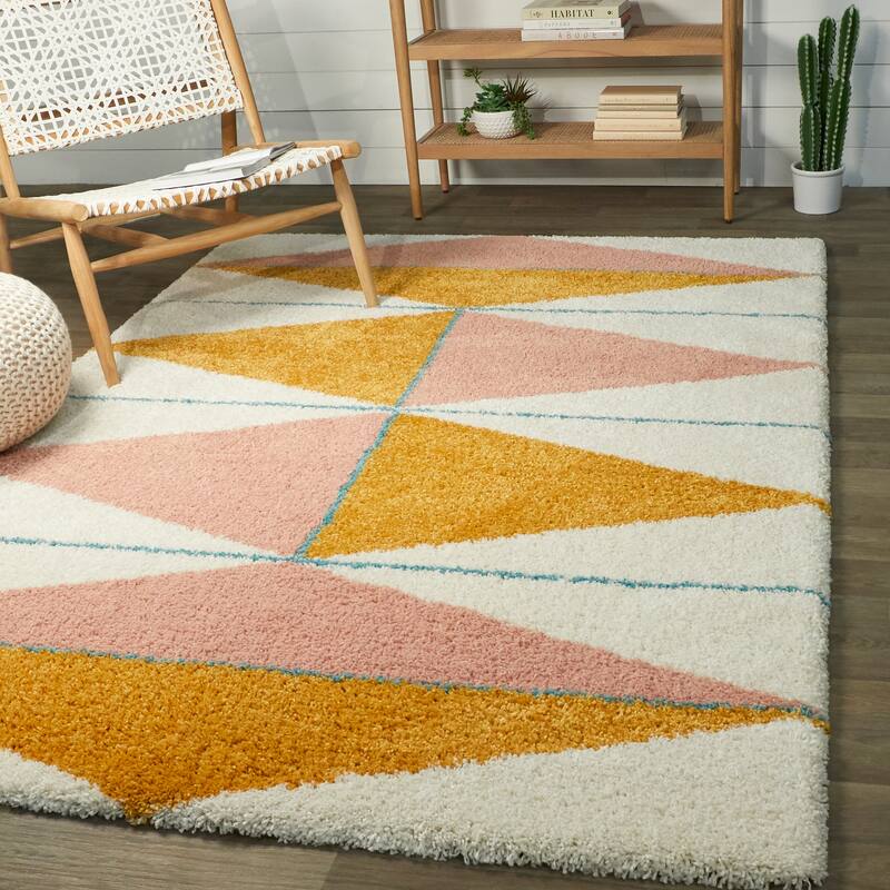 Balta Levine Modern Geometric Shag Area Rug