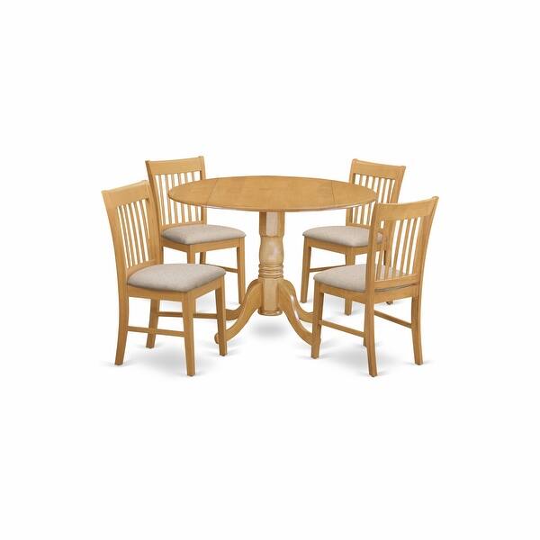 Shop Oak Round Kitchen Table And 4 Chairs 5 Piece Dining Set On Sale Overstock 10201193,Profile Pictures Couple Dp Anime Cute