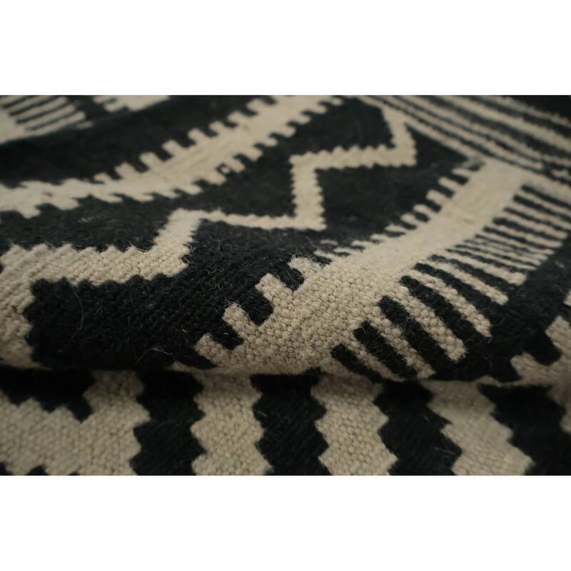 Hand Woven Oriental 100% Wool Carpet Southwestern Tribal Multi-Colored Kilim Area Rug - 10' 3'' X 10' 3''