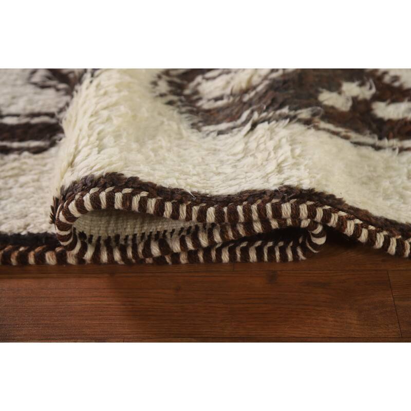 Push Anatolian Natural Dye Runner Rug Hand-knotted Wool Carpet - 3'2"x 11'4"