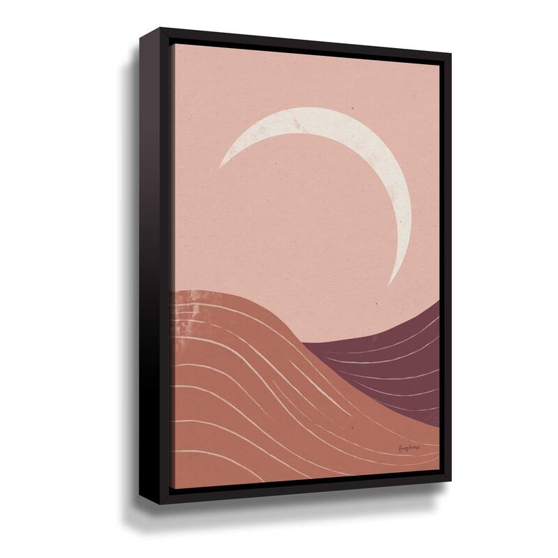 Eventide Desert Sunrise II Gallery Wrapped Floaterframed Canvas Bed