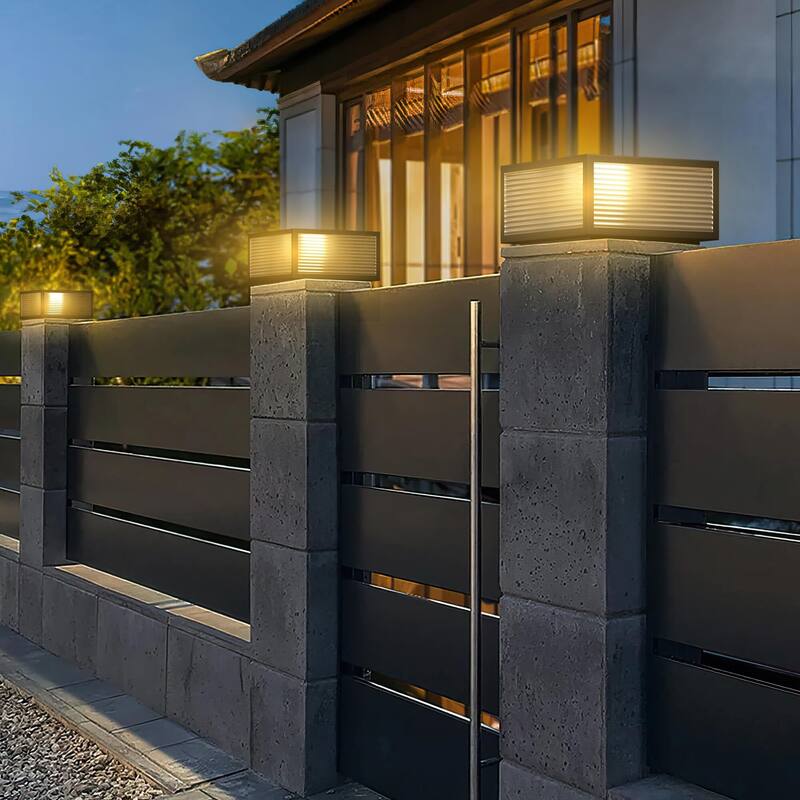 11.8" Solar Powered Post Cap Lights Pillars Light