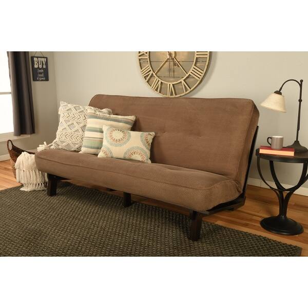 Somette Carson Fullsize Futon Set in Java Finish with Marmont Mattress Bed Bath & Beyond