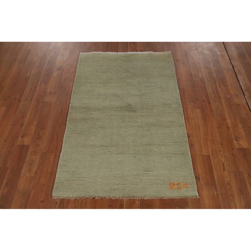 Gabbeh Modern Foyer Rug Accent Handmade Wool Carpet - 2'7"x 3'11"
