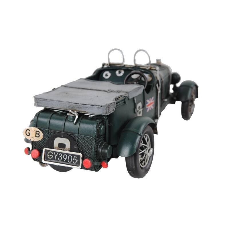 c1930 Bently Blower British Race Car Model Sculpture - 5 x 13.5 x 5