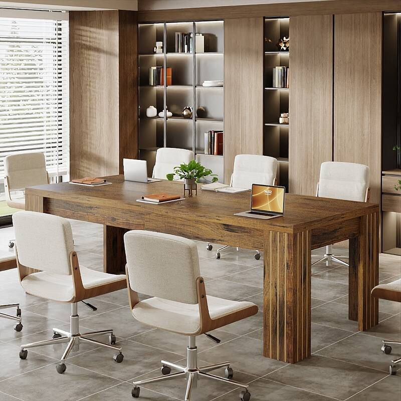 6.5 ft Rectangular Conference Table for 6-8 People - 78.74" W x 27.56" D x 29.53" H