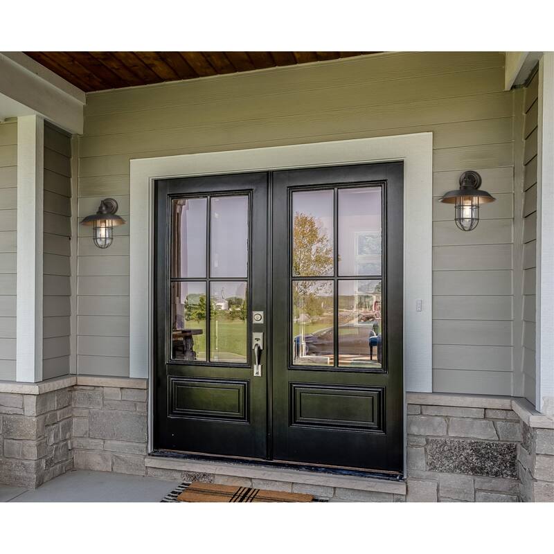 Westinghouse Lighting Iron Hill One Light Outdoor Wall Fixture, Black-Bronze Finish with Highlights, Clear Glass