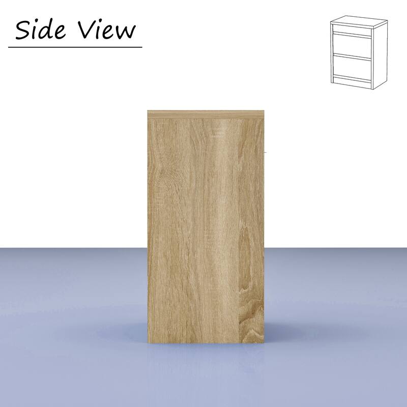 4-Drawer Wooden Nightstand with Smart NFC Lock and Anti-slip Design,Office File Cabinets
