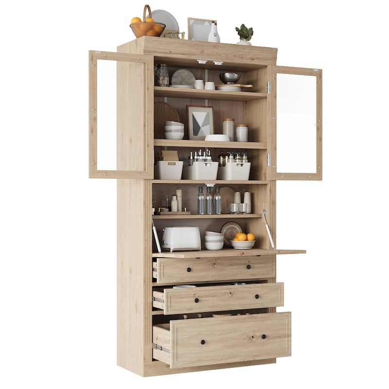 Freestanding Kitchen Pantry Storage Cabinet