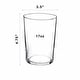 preview thumbnail 2 of 6, Bormioli Rocco Set of 12 Bodega Maxi Tempered Drinking Glasses - 17 oz. each