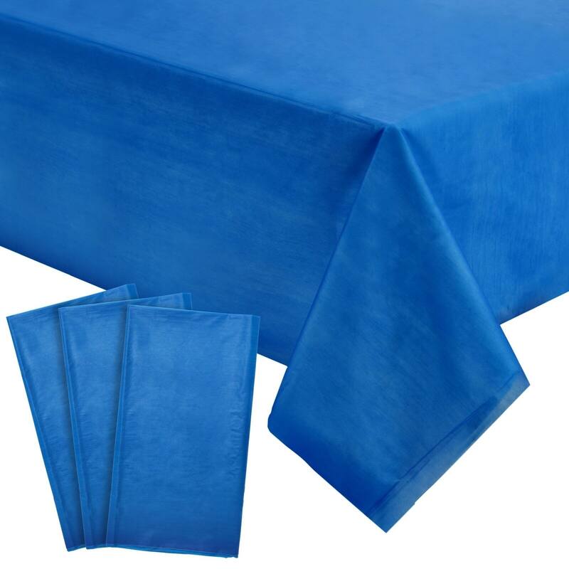 3Pack Disposable Royal Blue Plastic Tablecloths Bed Bath & Beyond