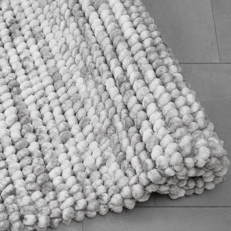 French Connection Space Dye Chunky Chenille Bath Rugs