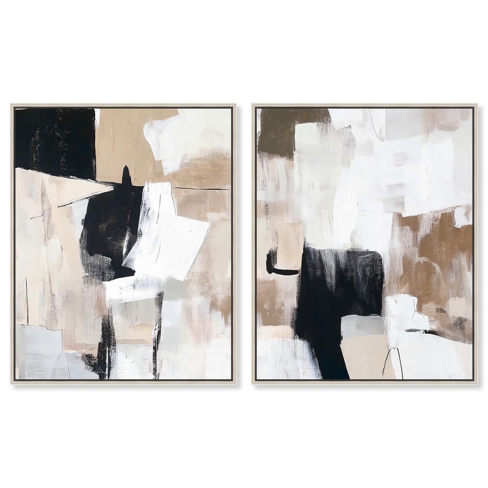 Endless Contrast Canvas Set of 2 by Art Remedy