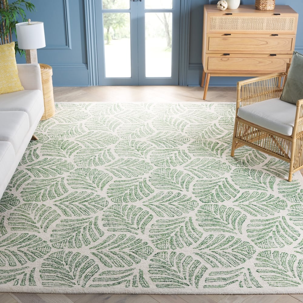 SAFAVIEH Handmade Jardin Sayde Botanical Wool Rug