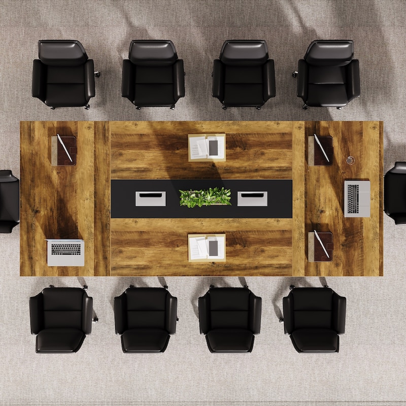 8ft Conference Table, Modern Office Meeting Room Table